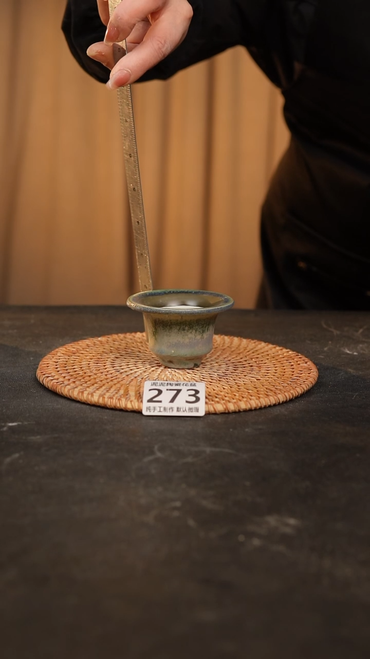 【闪购商品】瓷片273泥泥手工花盆口5高5