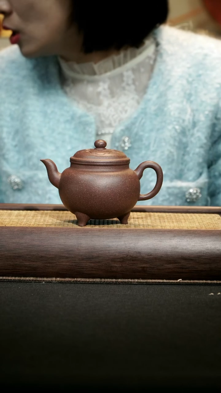 【闪购商品】紫砂茶壶大彬三足如意壶