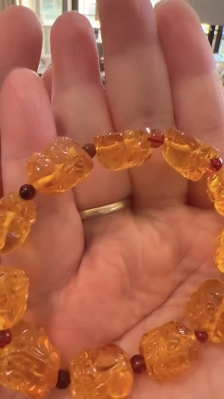 手链琥珀未镶嵌貔貅