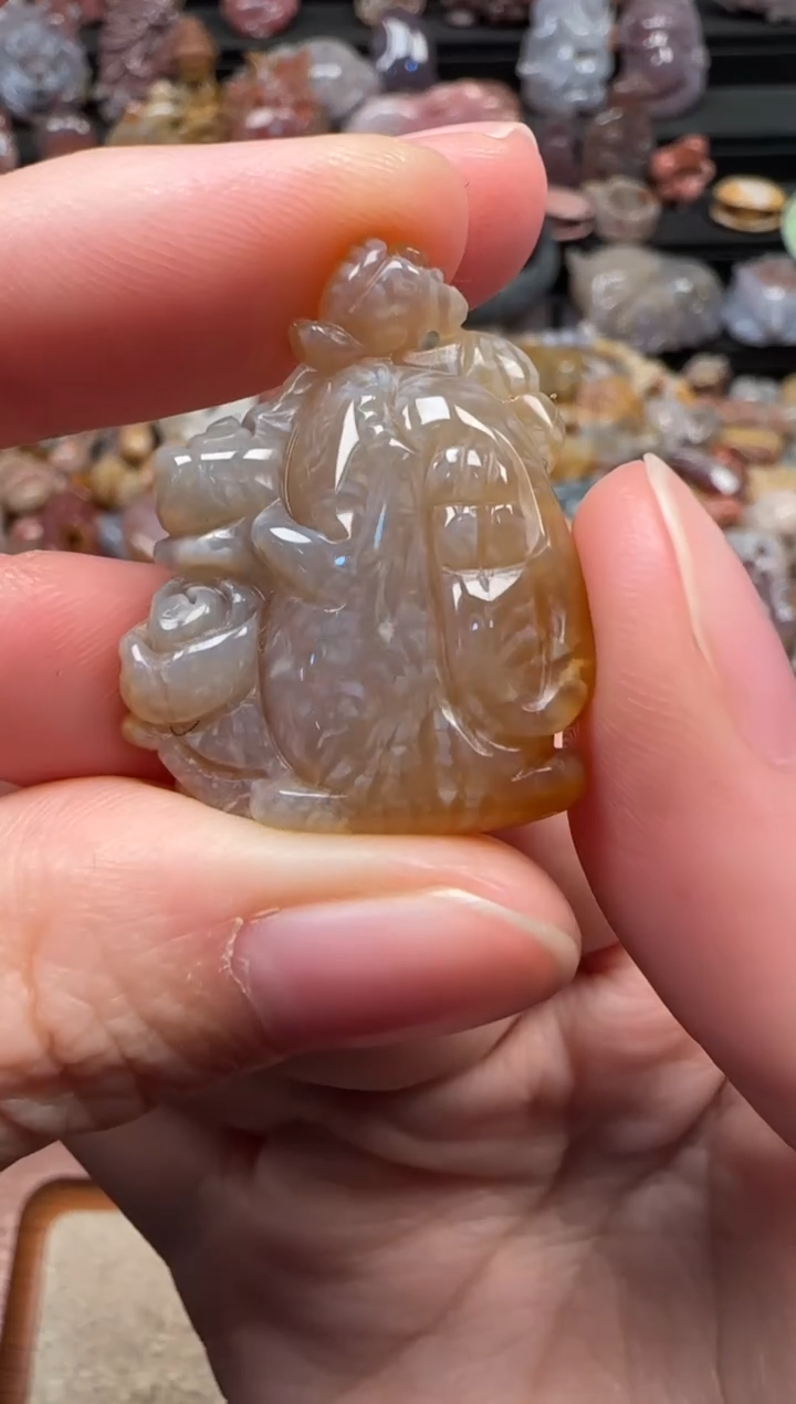 颈饰未镶嵌硅化珊瑚（珊瑚玉）812