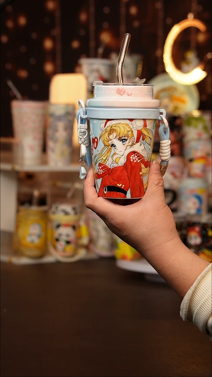 （玉泥）景德镇手工手绘文创陶瓷杯+(圣诞树）