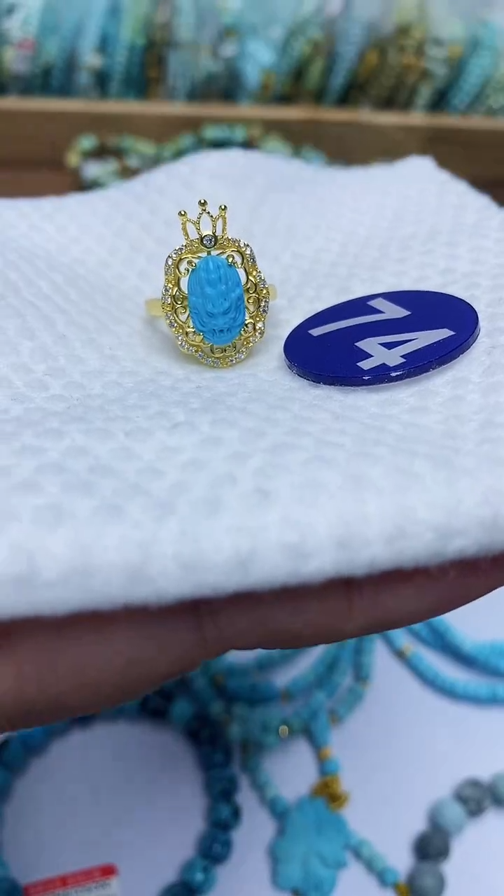 【闪购商品】绿松石戒指合金74戒指