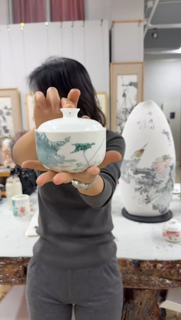 陶瓷1炳山艺术--秦老师作品 茶叶罐（定制专属）