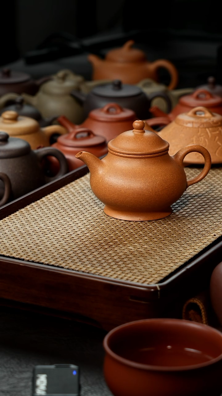 【闪购商品】紫砂茶壶潘壶紫砂壶老黄缎泥料