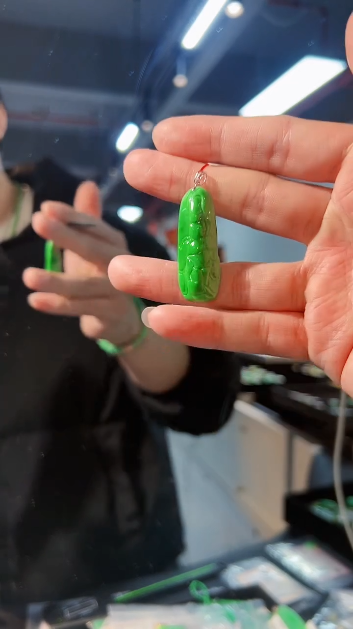 【闪购商品】翡翠颈饰18K金镶嵌缅料A货/支持复检/一件