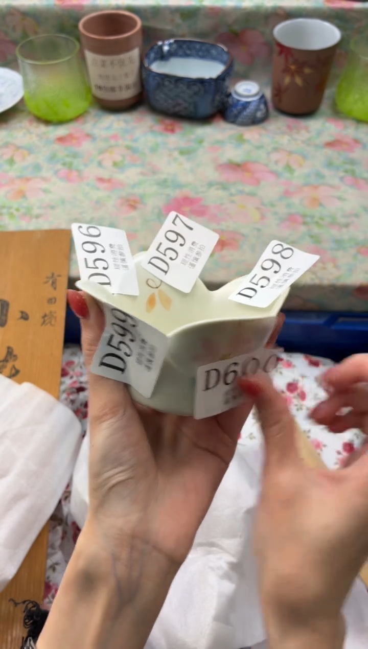 瓷片朱*       D599