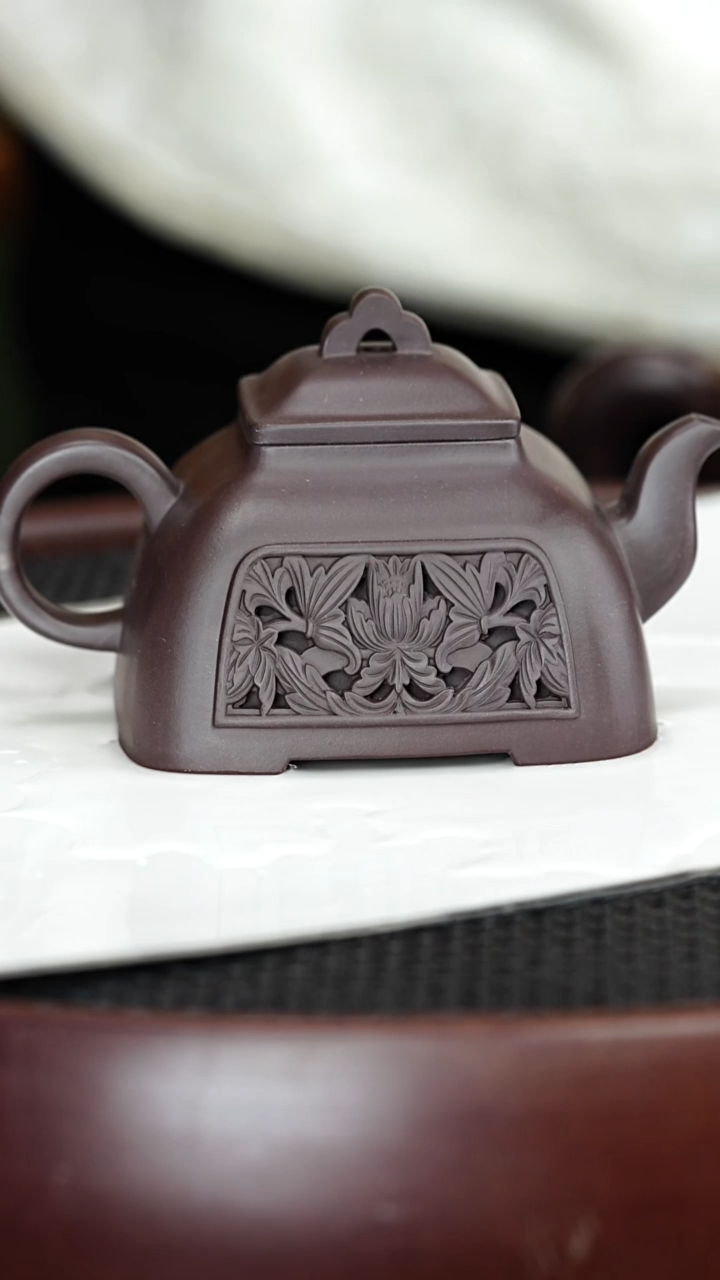 茶壶紫砂55张彩萍  孤陵黑墩头240cc