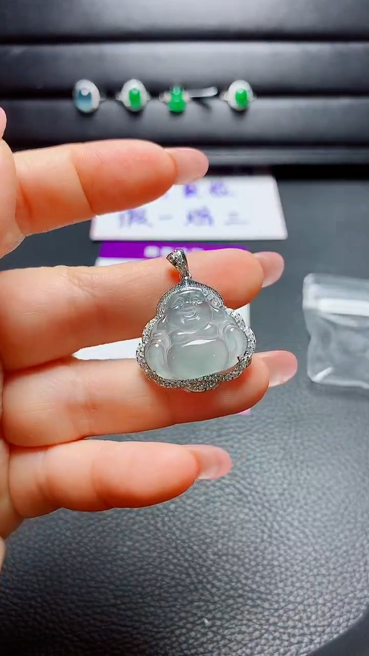 银S925镶嵌戒指翡翠  天然翡翠A货s925银镶