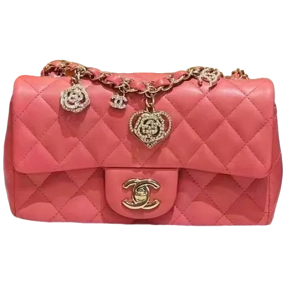 99新 Chanel/香奈儿 情人节限定款 CF大mini链条包 