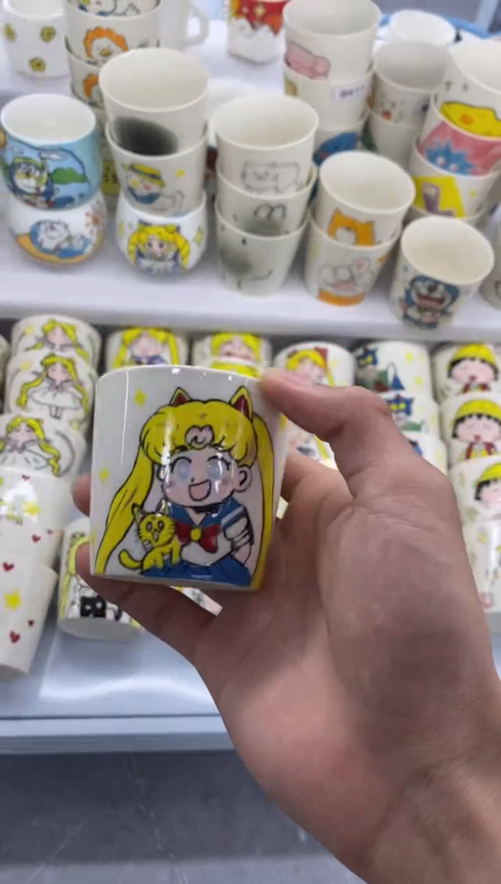 高温釉下彩纯手工手绘陶瓷