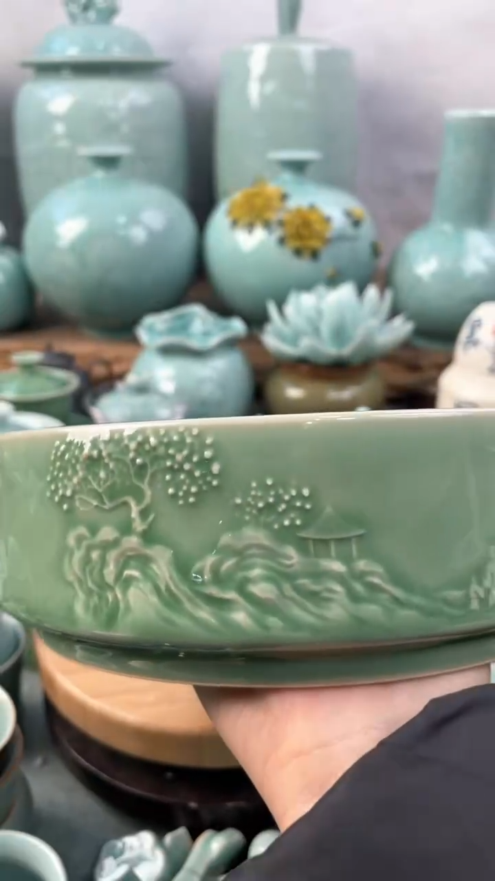 【闪购商品】特价 微瑕 慧仙青瓷
