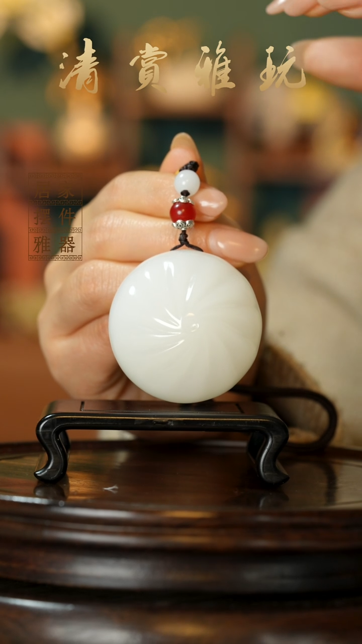 玉《蒸蒸日上小福包》摆件