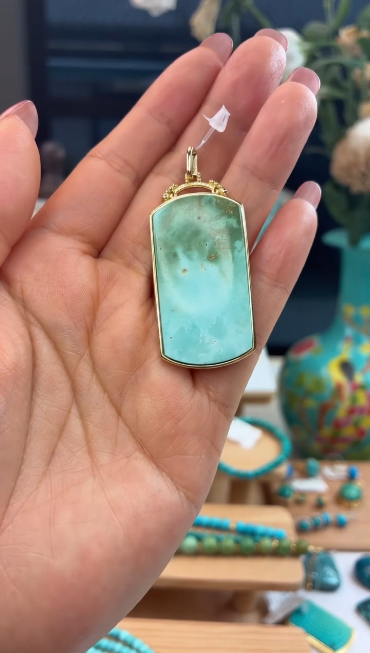 合金绿松石吊坠(不含链)1