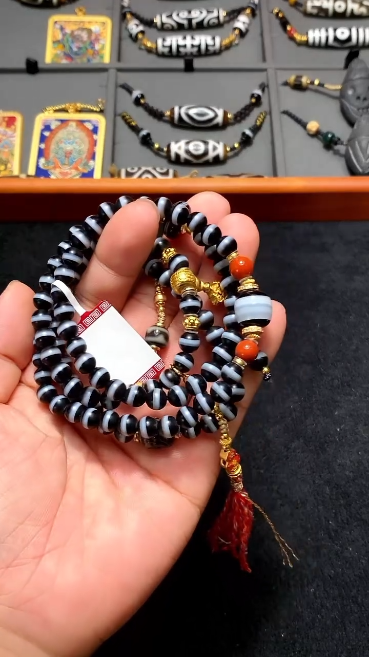 【闪购商品】玛瑙/玉髓一线未镶嵌一线108项链