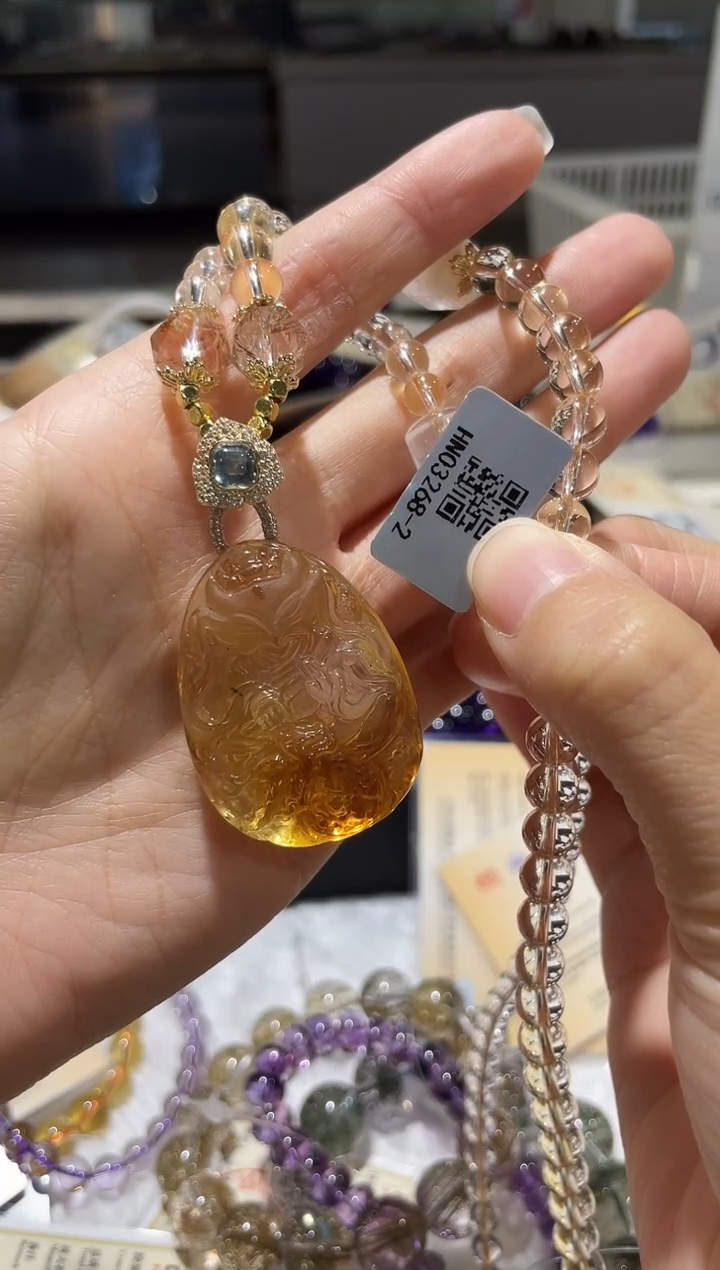 【闪购商品】水晶吊坠未镶嵌黄水晶