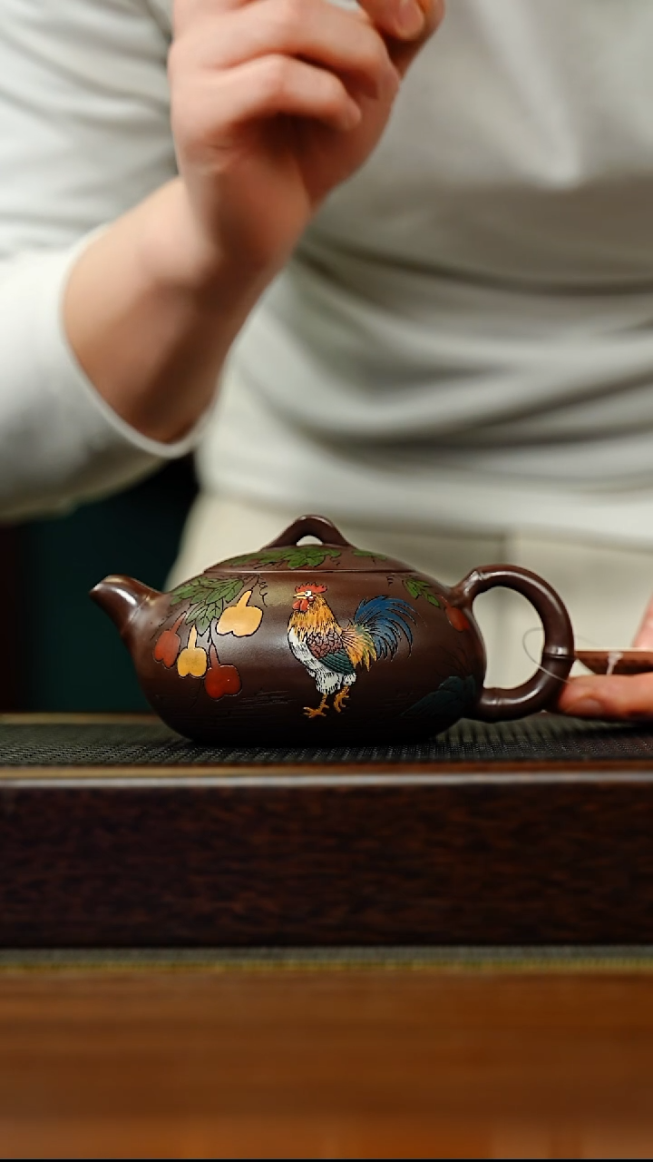 茶壶紫砂宜兴原矿 手工 紫砂壶容量280CC