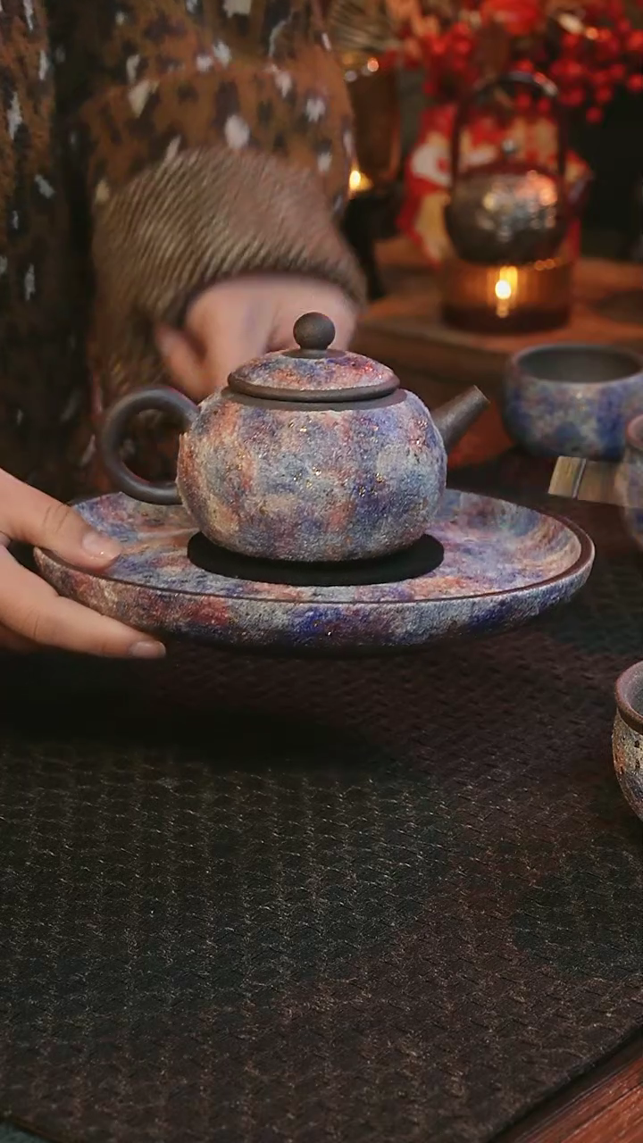 【闪购商品】瓷片壶加壶承--------------