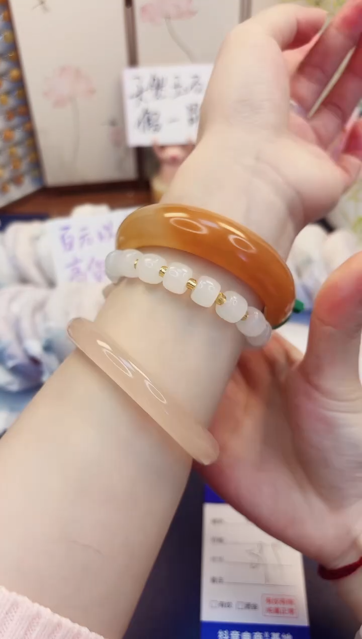 【闪购商品】石英质玉手镯未镶嵌485-财气镯-圈口59