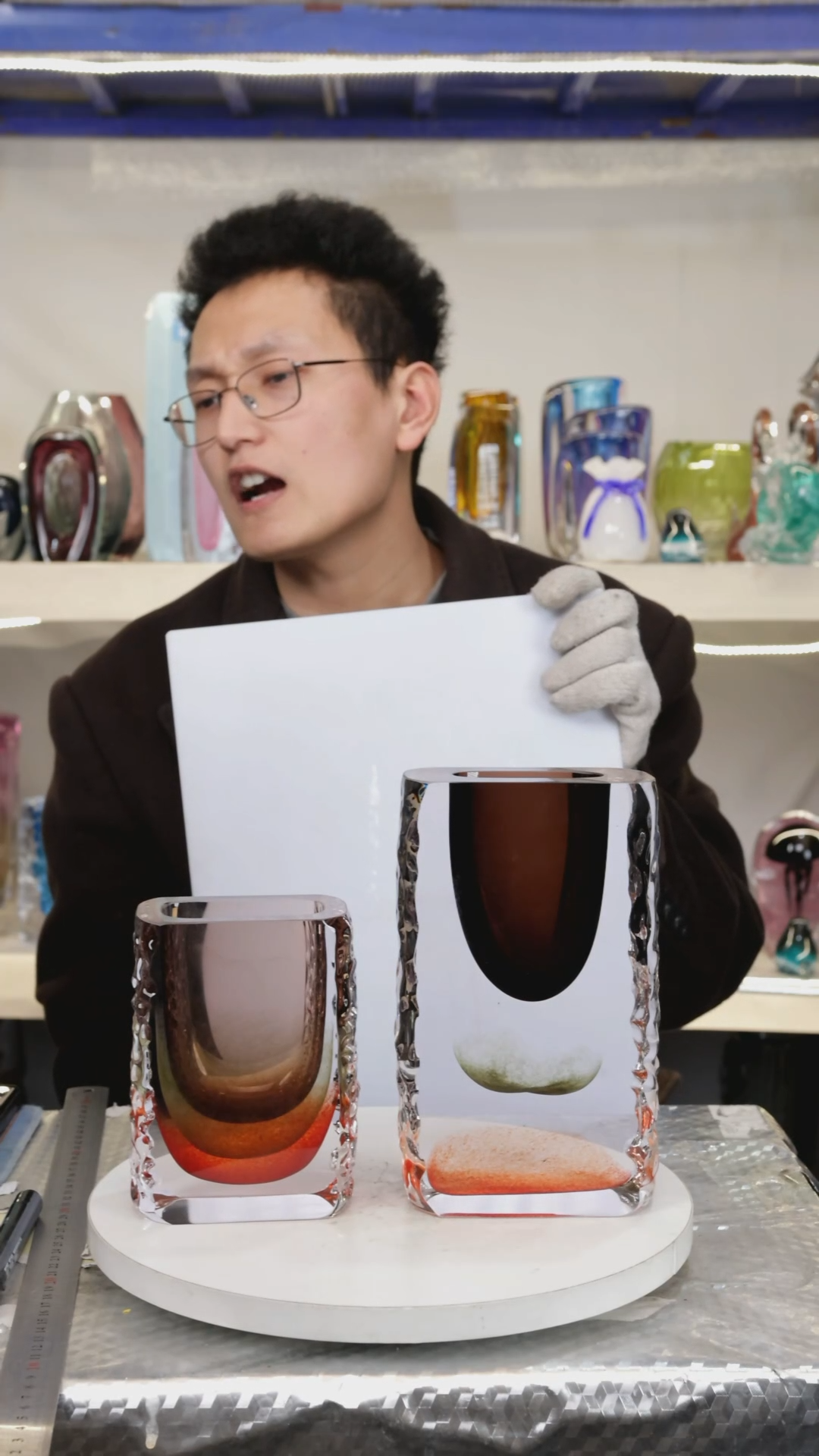 【闪购商品】琉璃高14, 21精品琉璃正常手工痕迹