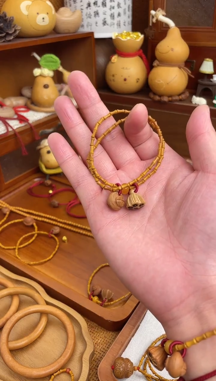 竹节手串一物一拍好运连连双圈
