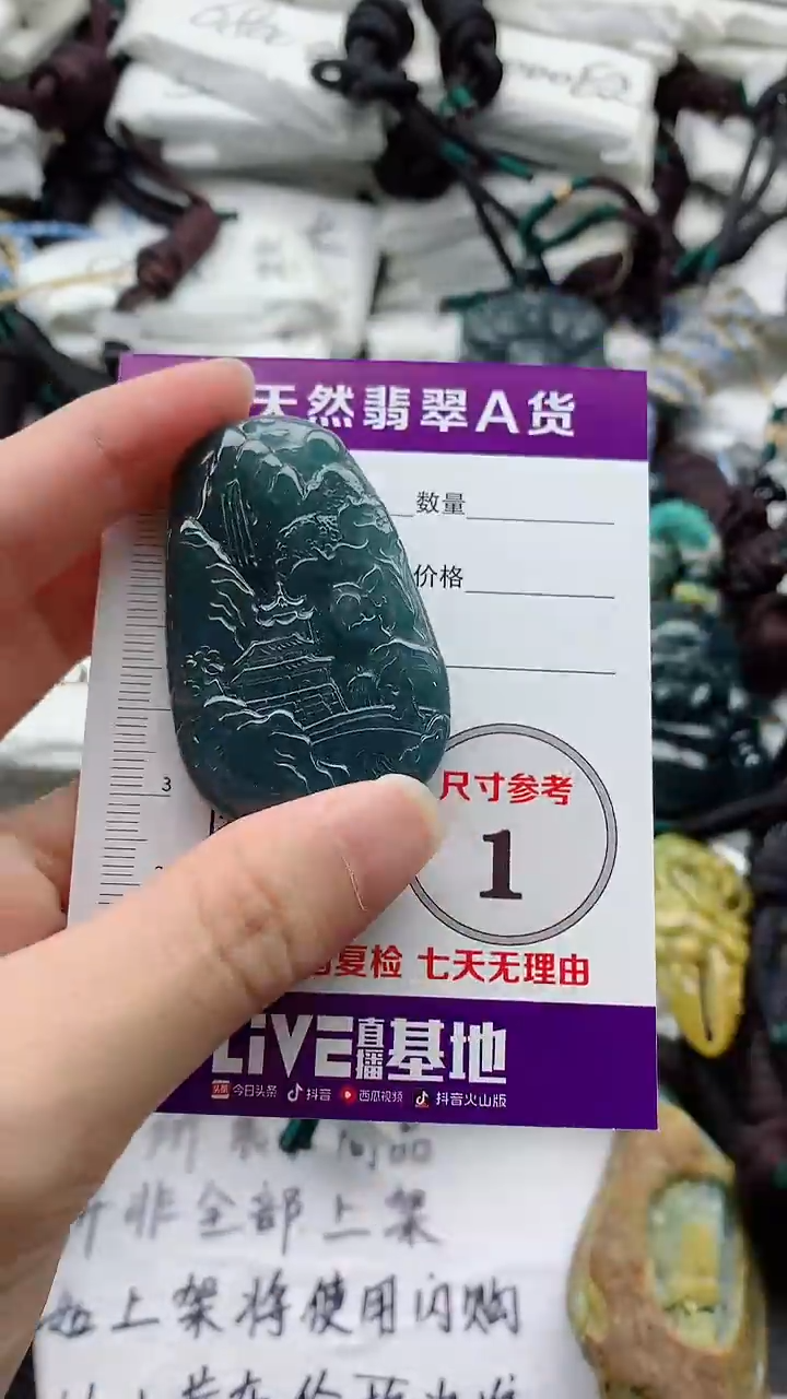 翡翠未镶嵌颈饰9