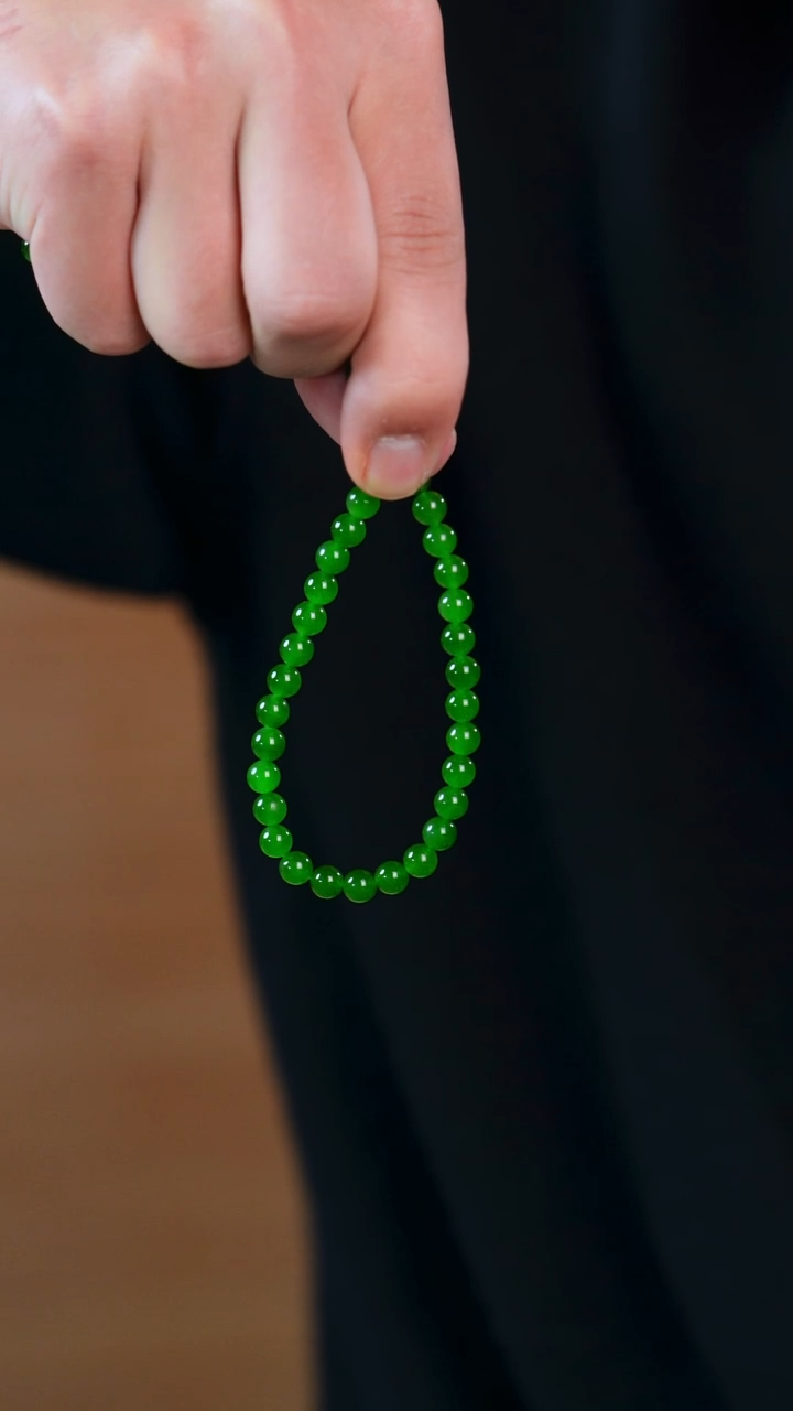 项链未镶嵌和田玉（碧玉）6mm单圈