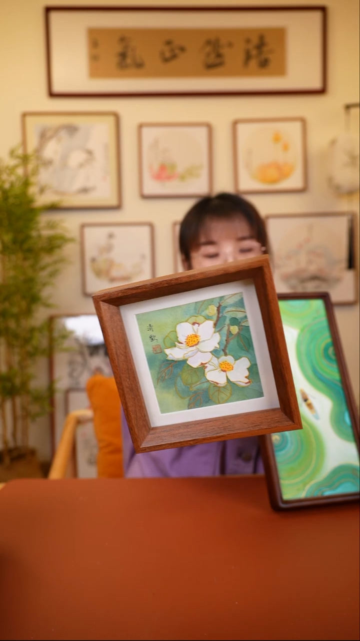 横款鹿鸣现代美术馆-岳倚竹老师作品