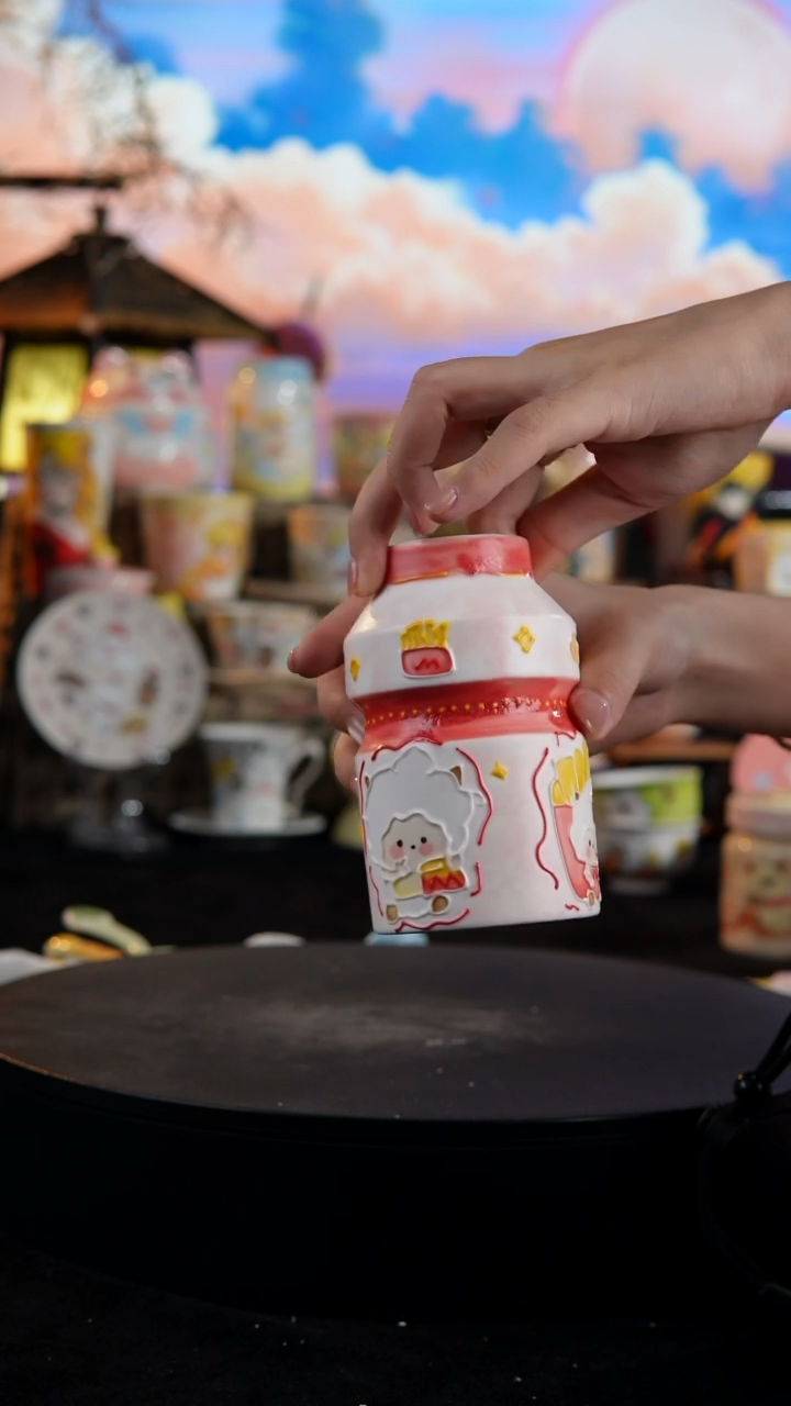 陶瓷便携款手工手绘景德镇陶瓷