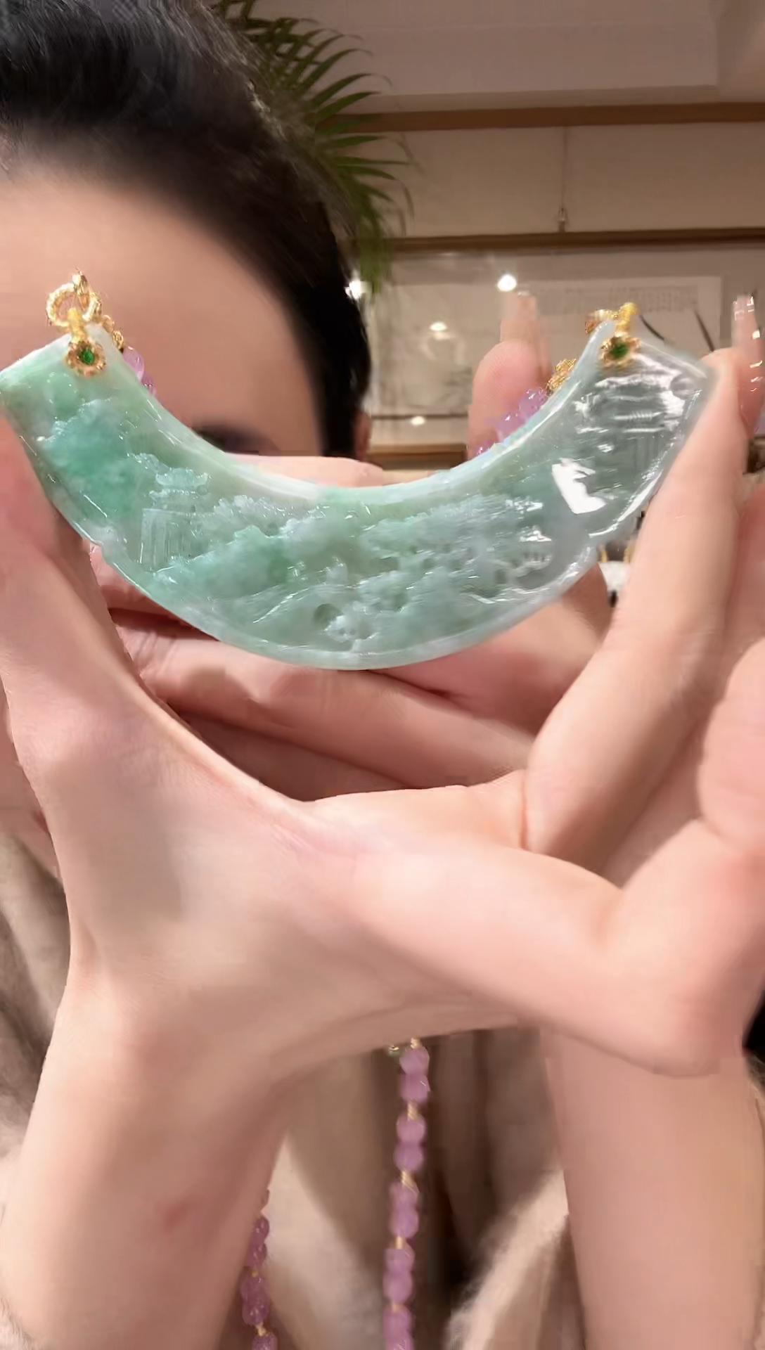 【闪购商品】翡翠颈饰未镶嵌国风