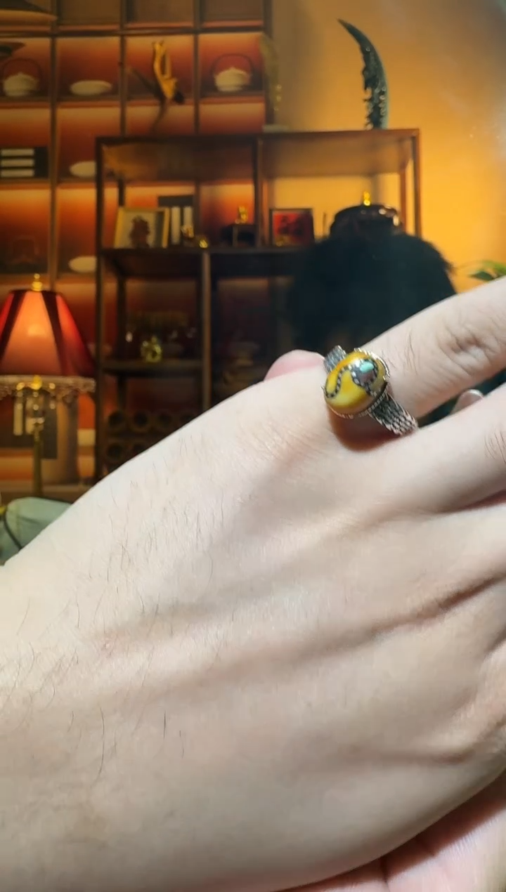 蜜蜡颈饰银S925镶嵌5471天然蜜蜡珠宝奇石