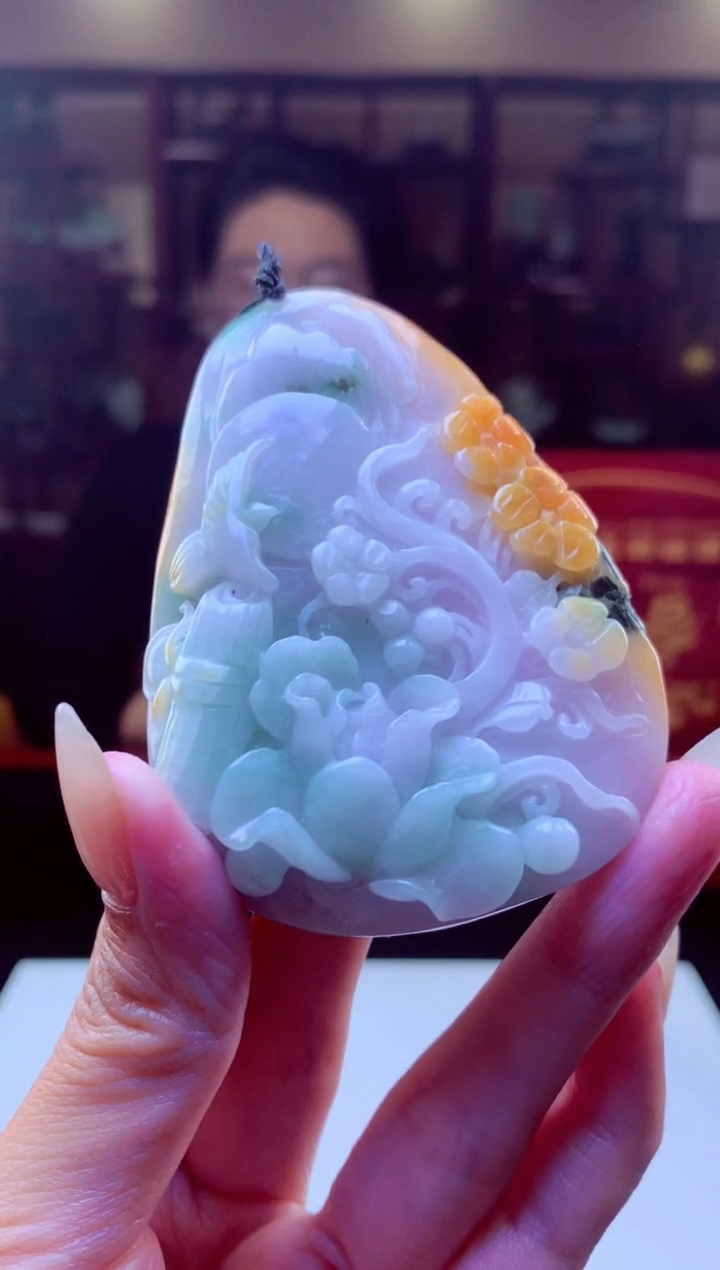 【闪购商品】定制翡翠未镶嵌挂件发货（拍一发一）