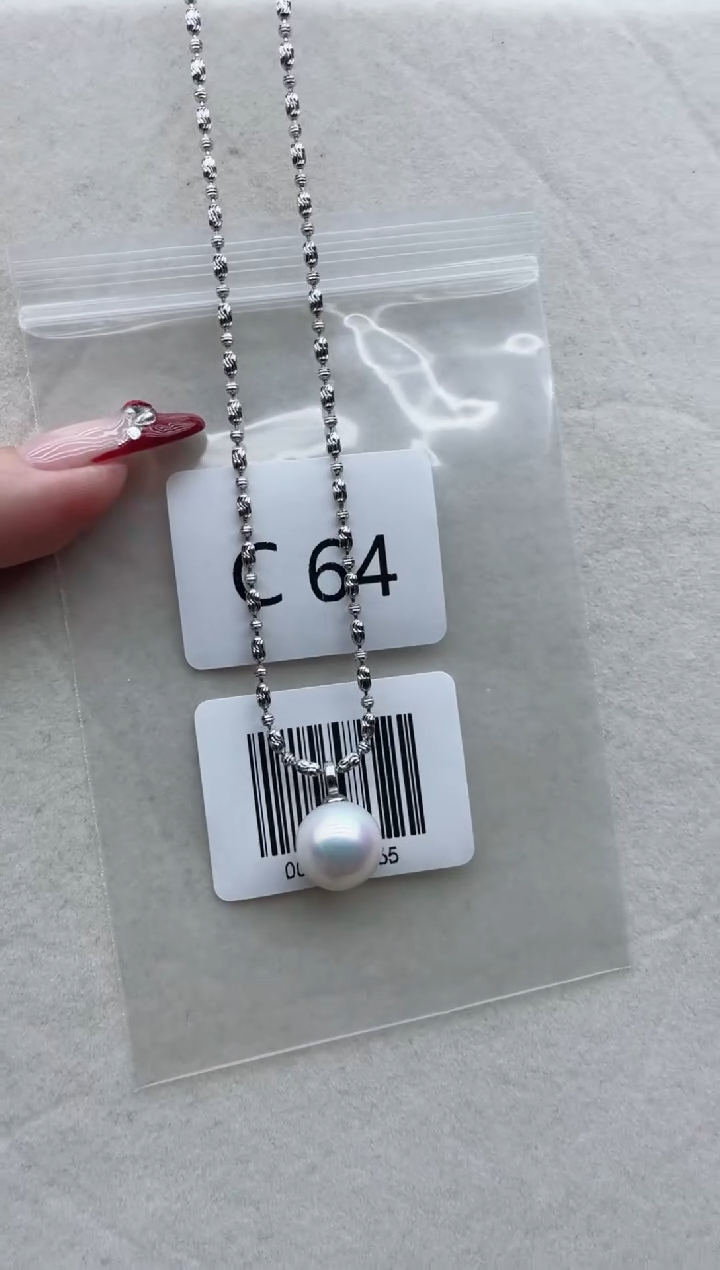 【闪购商品】淡水珍珠套链银S925镶嵌C64