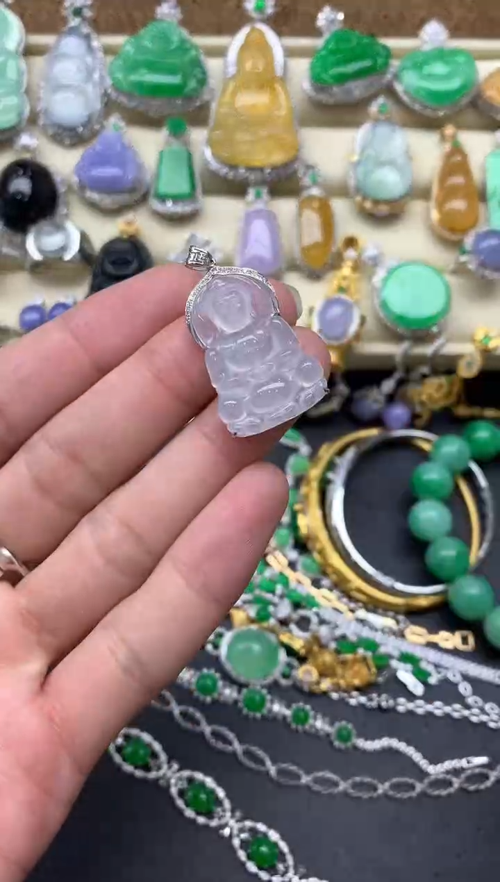 【闪购商品】翡翠颈饰18K金镶嵌75-中国好珍宝