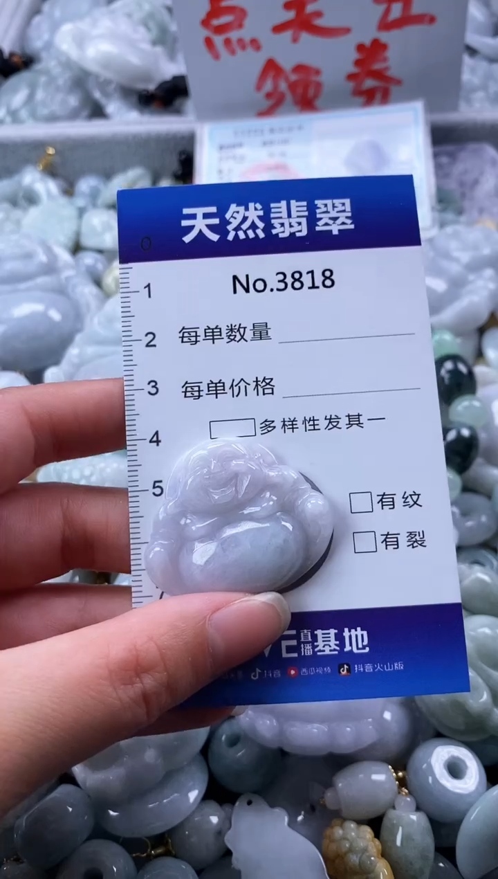 翡翠未镶嵌颈饰缅甸A货翡翠3818