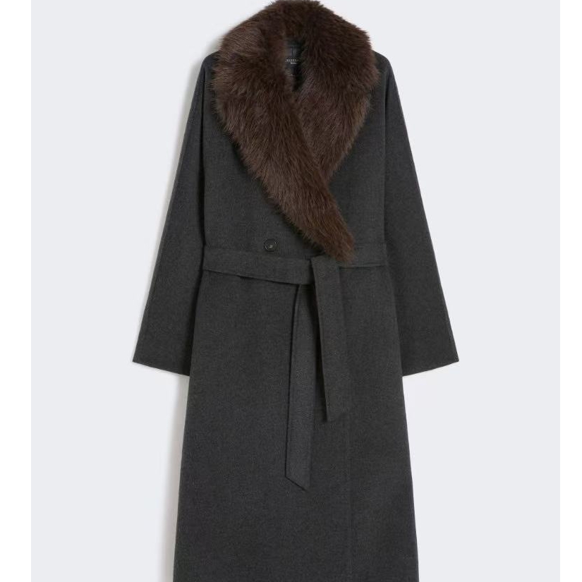 未使用 MaxMara  weekend系列2025新款 羊毛腰带款大衣CACIO