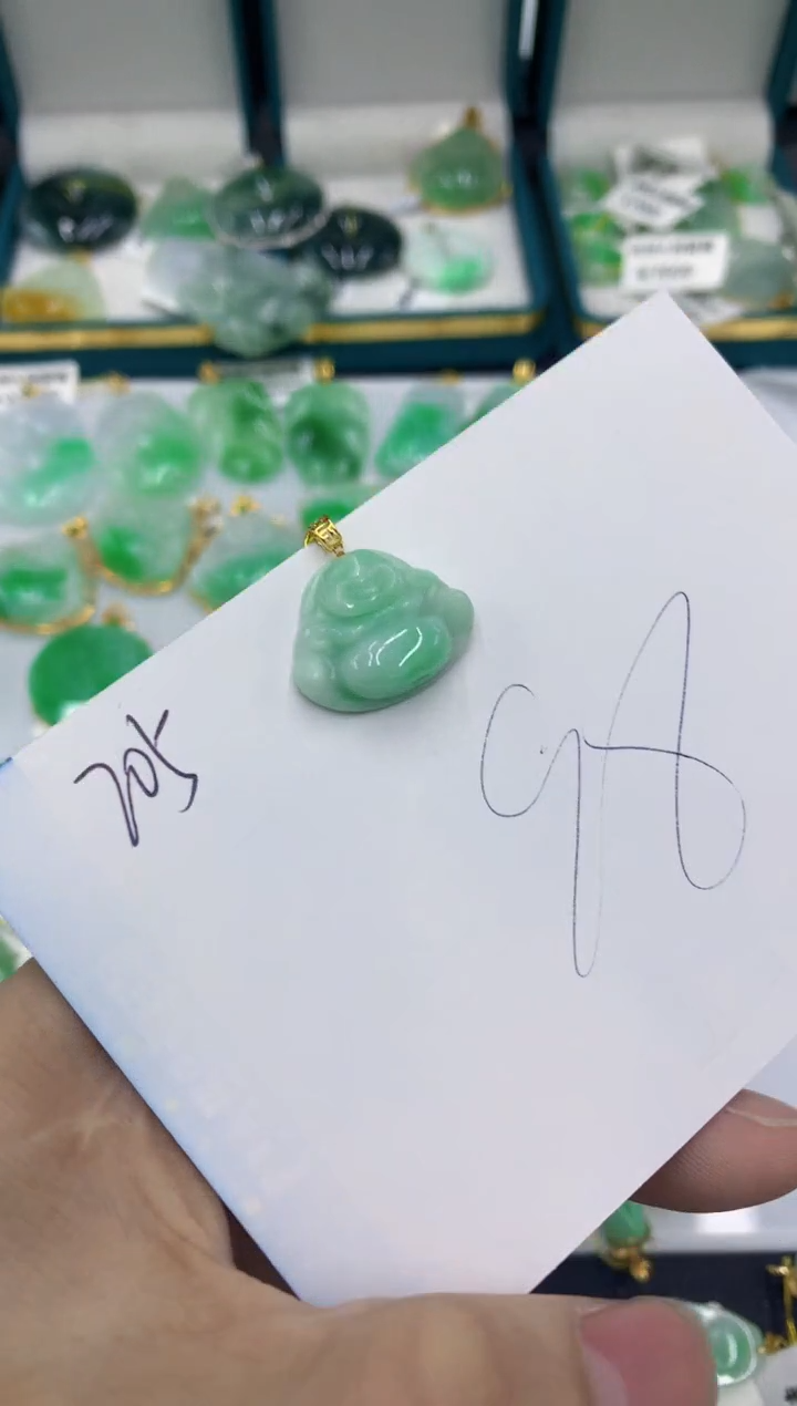 【闪购商品】翡翠颈饰18K金镶嵌1111111111