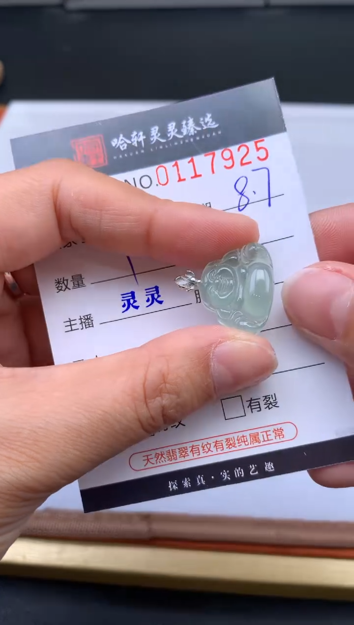 翡翠未镶嵌吊坠(不含链)哈轩  挂件1