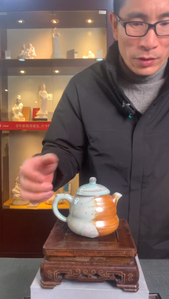 【闪购商品】摆件福禄葫芦壶 柴烧壶