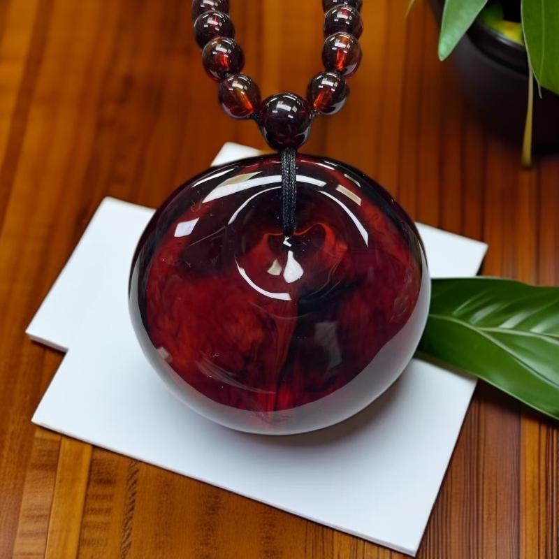 【大喜儿】血帕圆牌带绳吊坠-QW1763多样性发一