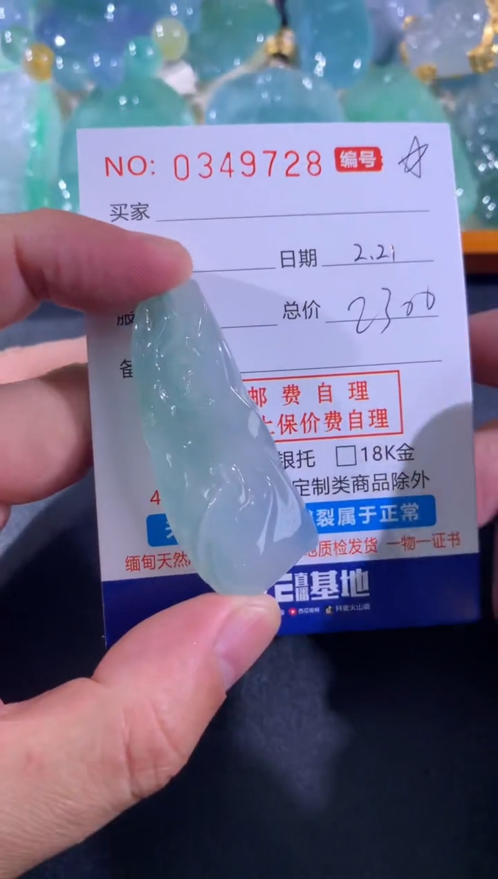 【闪购商品】翡翠颈饰未镶嵌天然A货翡翠