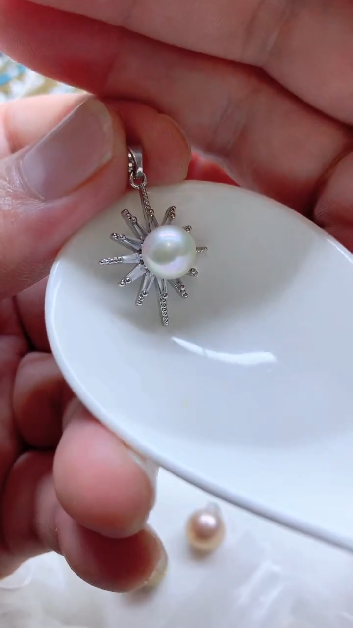 吊坠(不含链)合金海水珍珠8mm