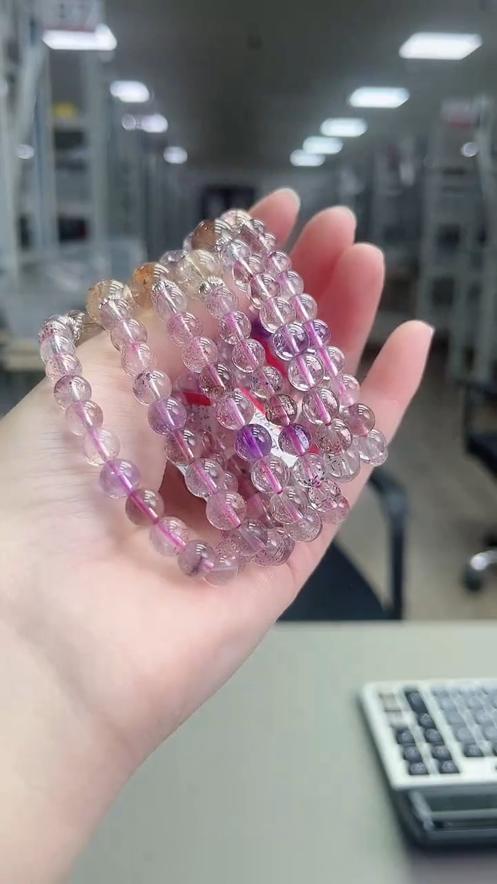 未镶嵌手链水晶超七手链  04