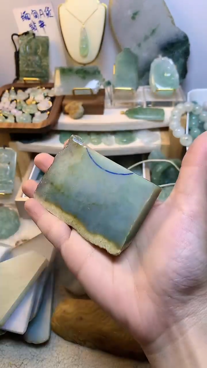未镶嵌挂件翡翠 缅甸A货翡翠，没有运费险