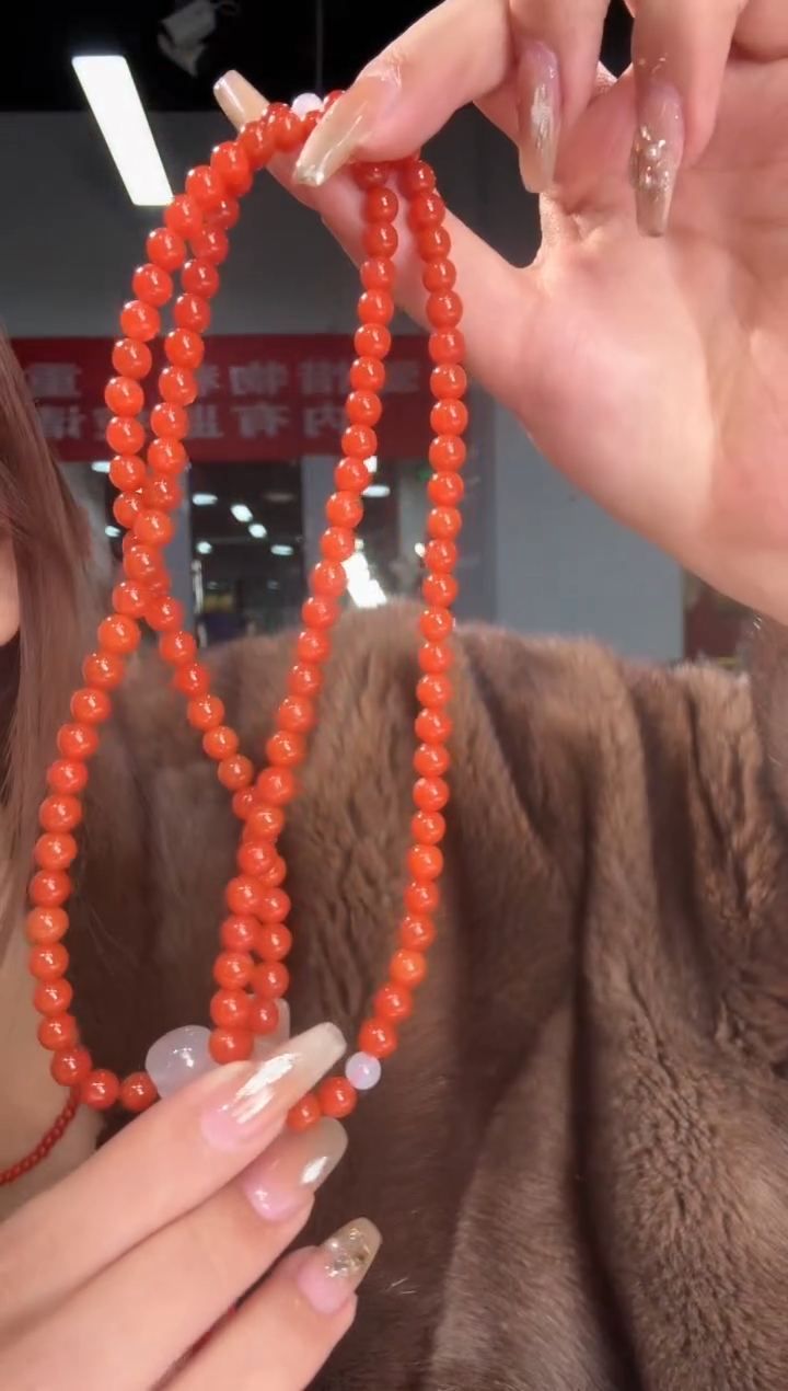 【闪购商品】南红玛瑙颈饰未镶嵌珠串