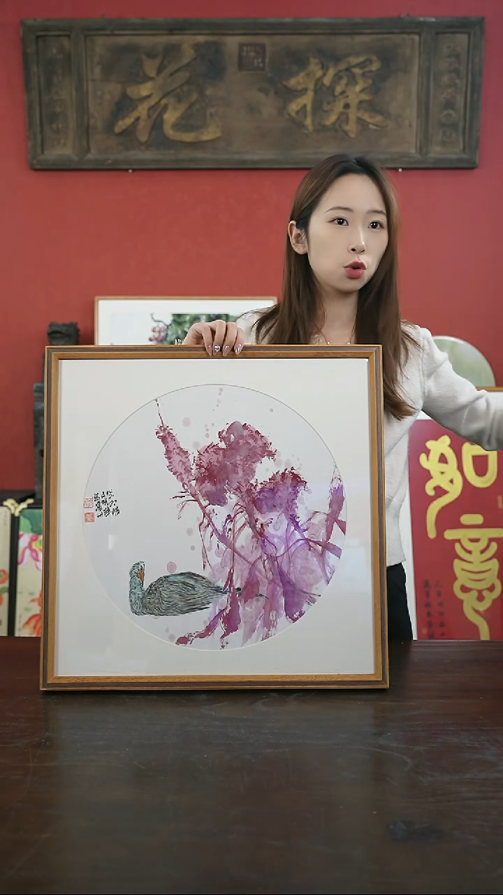 【闪购商品】书法手绘50*50-X131鸿运当头