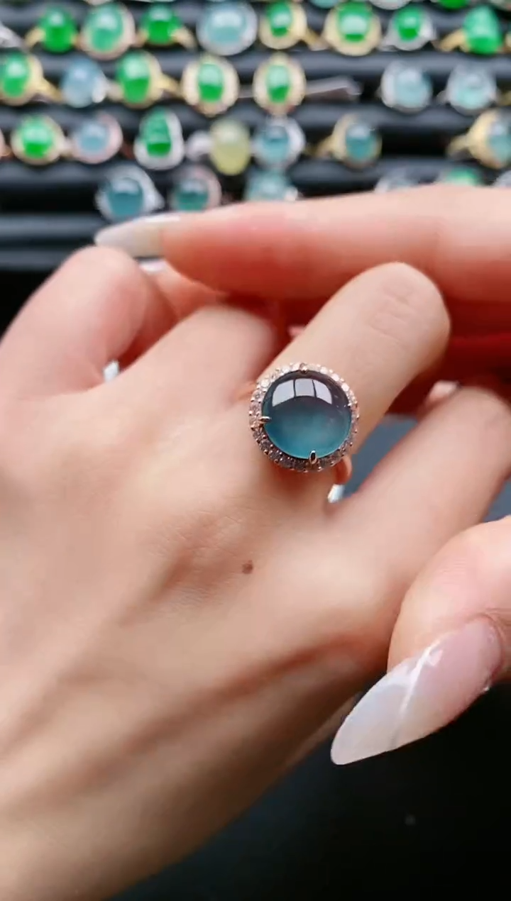 【闪购商品】翡翠戒指银S925镶嵌11111111