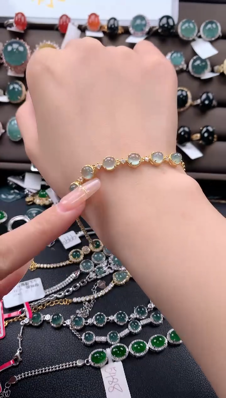 【闪购商品】翡翠戒指银S925镶嵌32131231