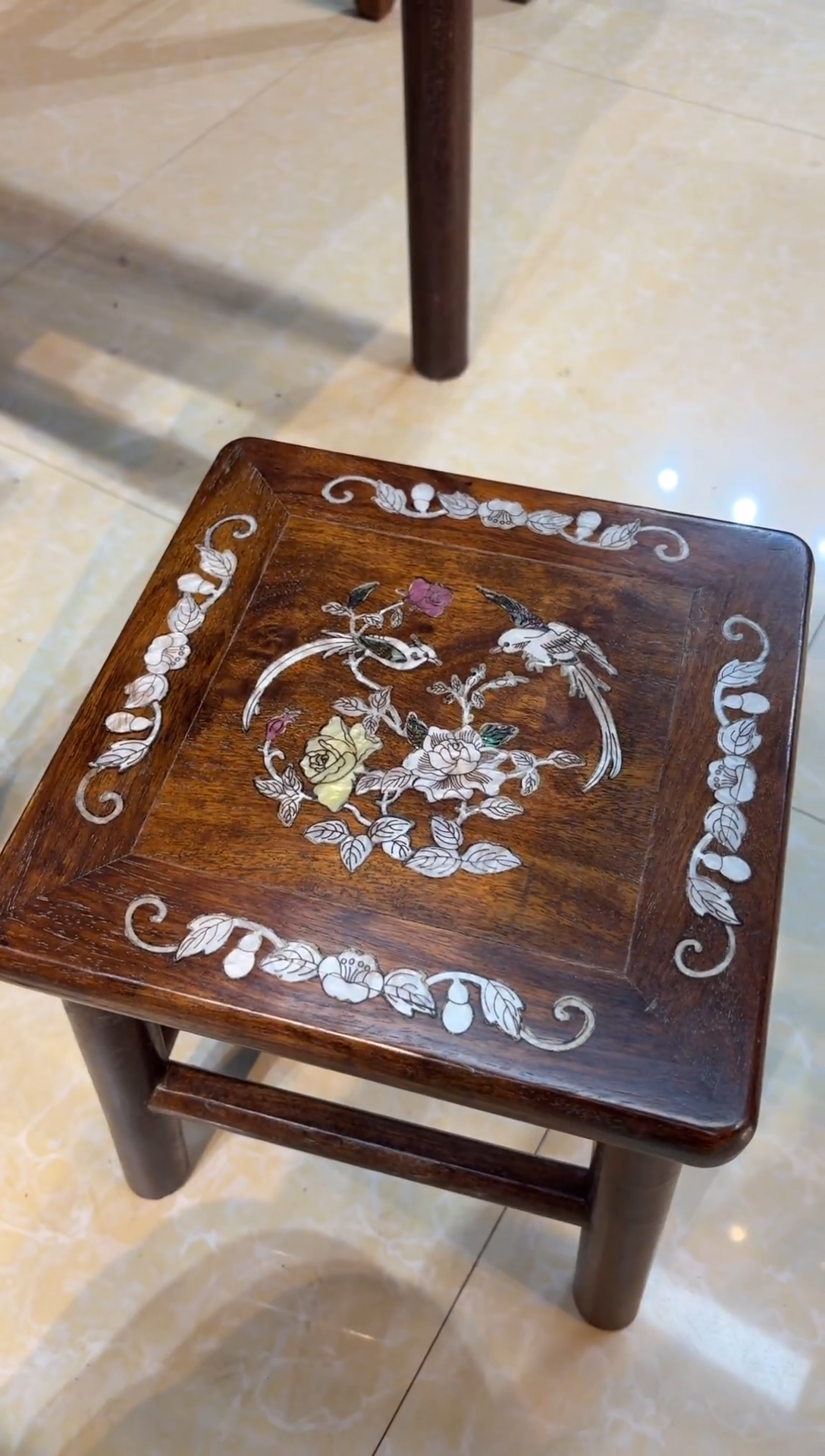 黄花梨富贵凳木木木木