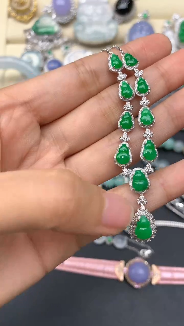 【闪购商品】翡翠颈饰18K金镶嵌348-中国好珍宝