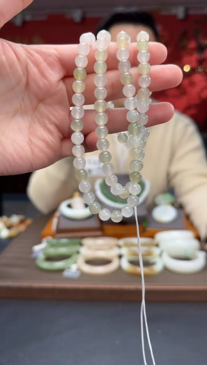 【闪购商品】和田玉颈饰未镶嵌多宝108颗多圈卡7
